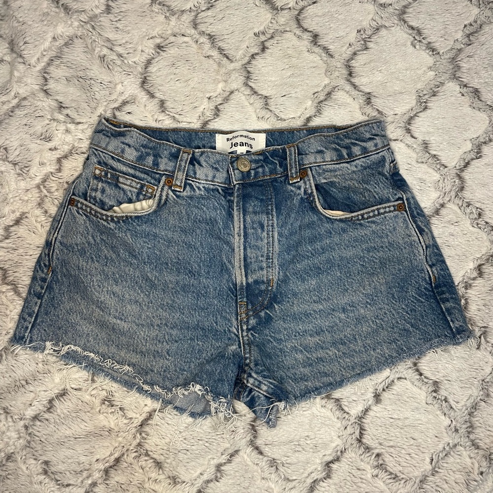 Reformation Carlie High Rise Jean Short